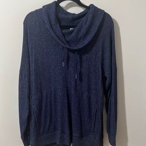 Very soft lounge too with front pocket like a hoodie. Cowl neck.